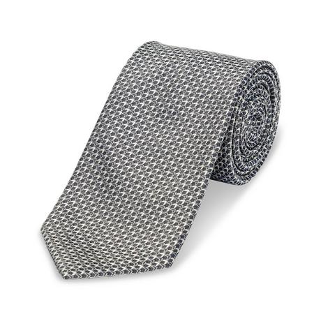 Manor Man Gemusterte Seidenmischkrawatte  
