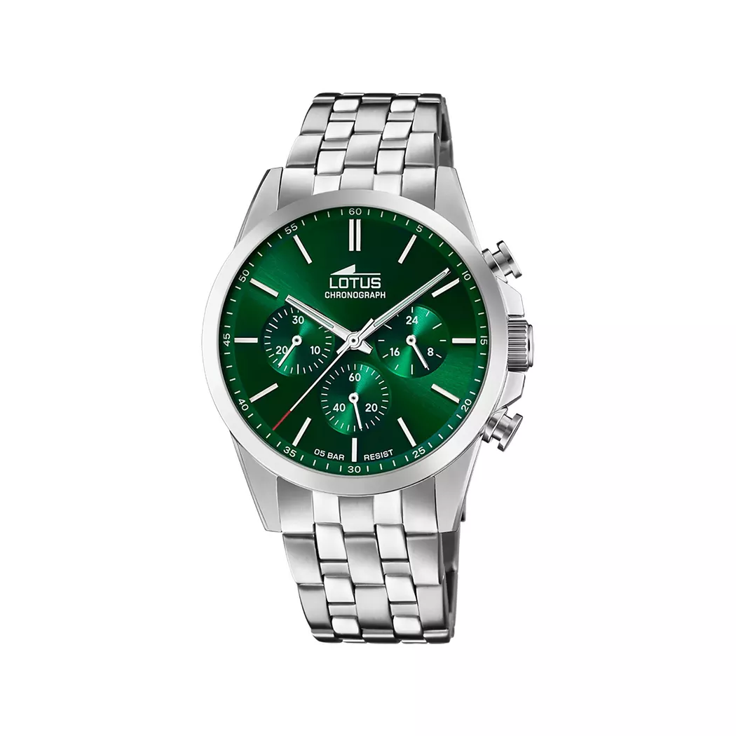 Lotus Chronograph Men Watch Silver 41mm 3