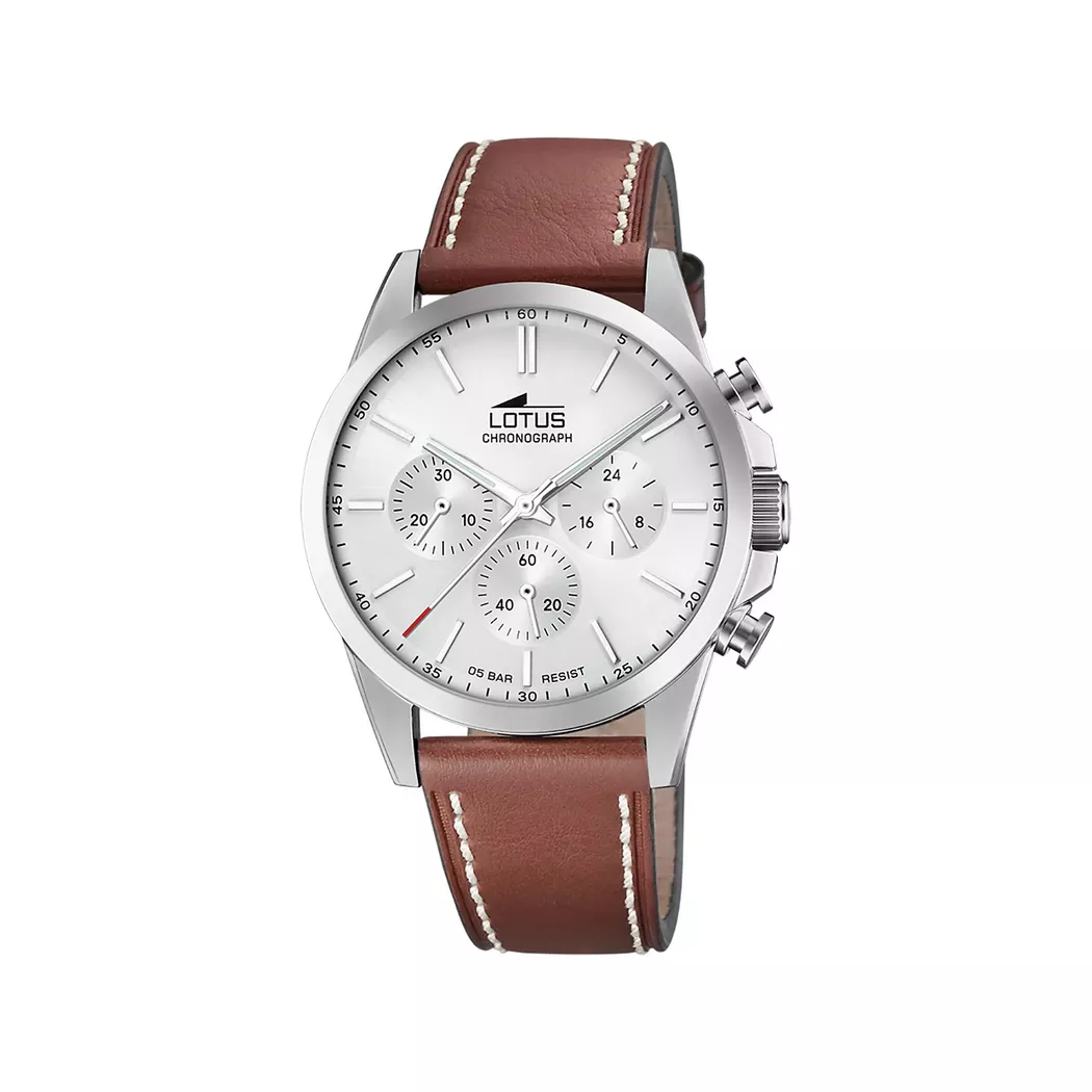 Lotus - Chronograph Uhr, 41mm, Braun