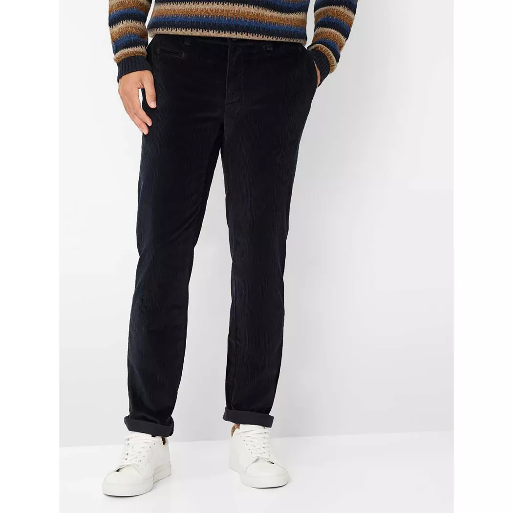 Chinohose BRAX "Style PHIL", Herren, Gr. 36, Länge 32, navy, Web, 66% Polyester, 28% Viskose, 6% Elasthan, Hosen Chinohose