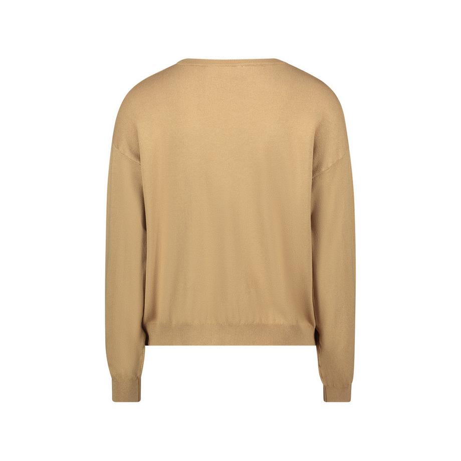 GAUDI Pull col V tricoté avec motif losange  