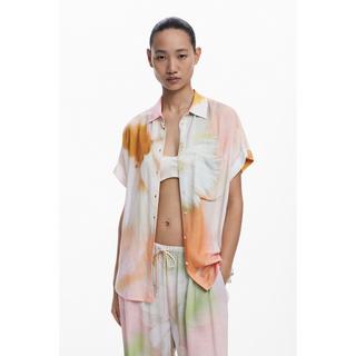 Desigual Kurzarm Tie Dye Hemd  