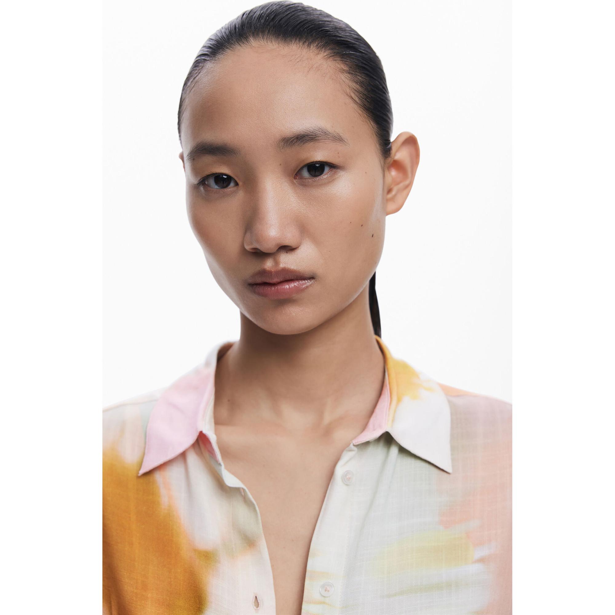 Desigual Kurzarm Tie Dye Hemd  