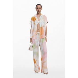 Desigual Kurzarm Tie Dye Hemd  