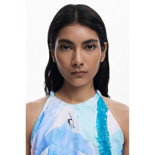 Desigual Ärmelloses Rundhals T-Shirt  