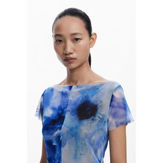 Desigual T-shirt Tie-Dye Cropped  