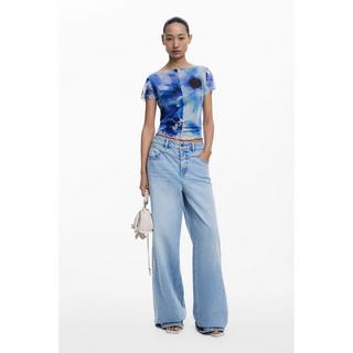 Desigual T-shirt Tie-Dye Cropped  