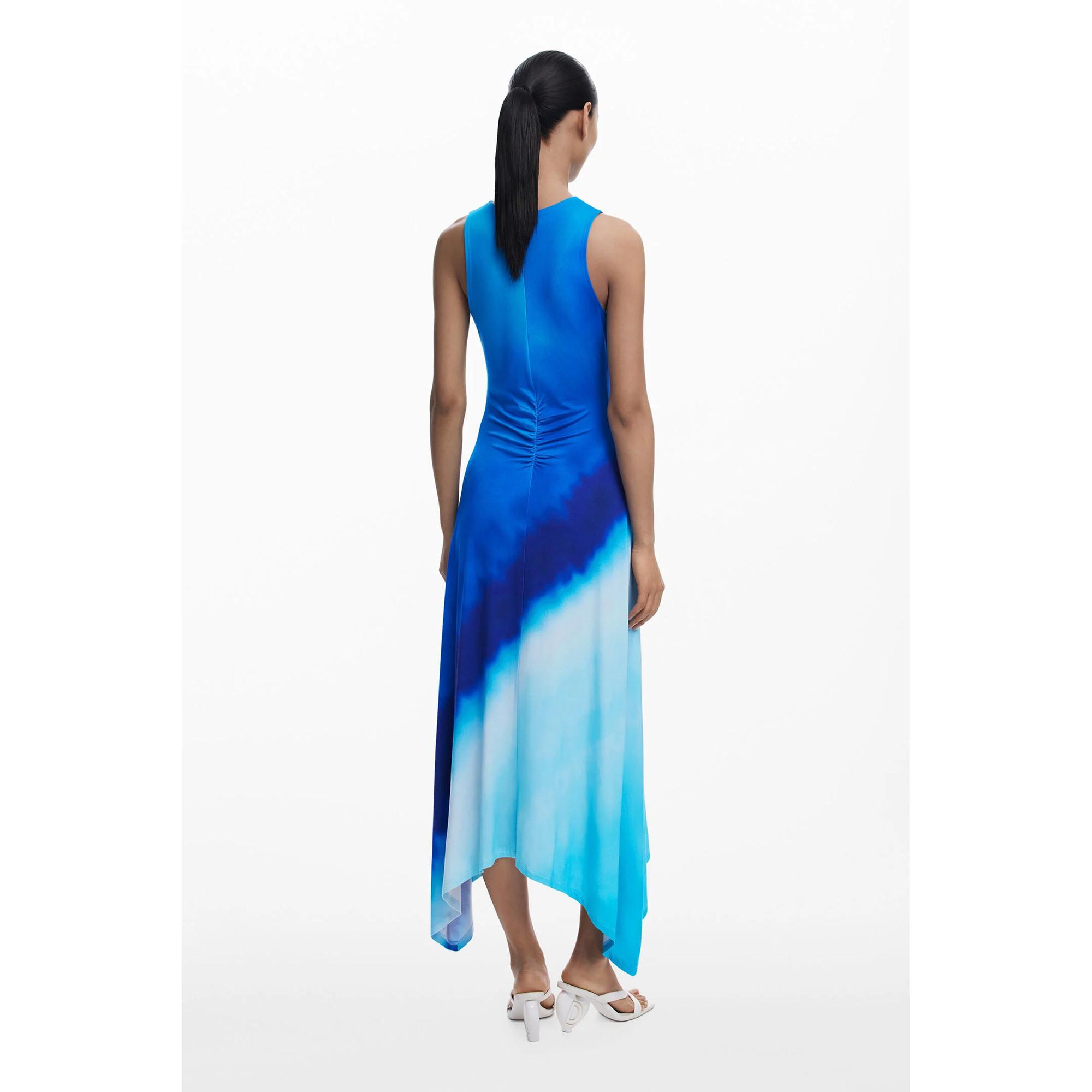 Desigual Abito Maxi Senza Maniche Tie-Dye  