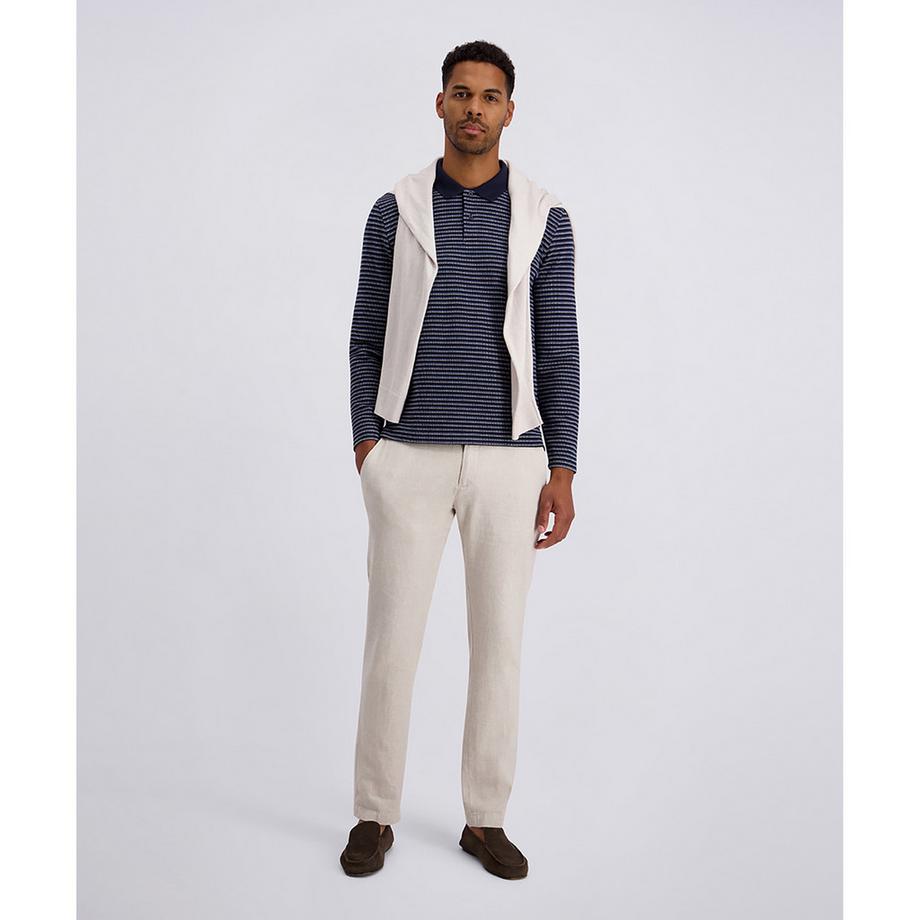 pierre cardin Polo Maniche Lunghe a Righe  