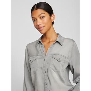 VILA Chemise en jean manches longues  