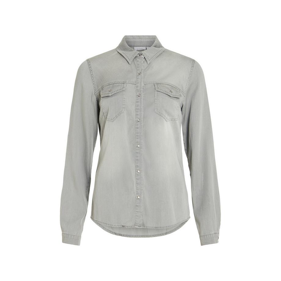 VILA Camicia di jeans maniche lunghe  