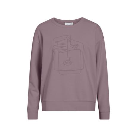 VILA T-Shirt Maniche Lunghe Stampa Astratta  