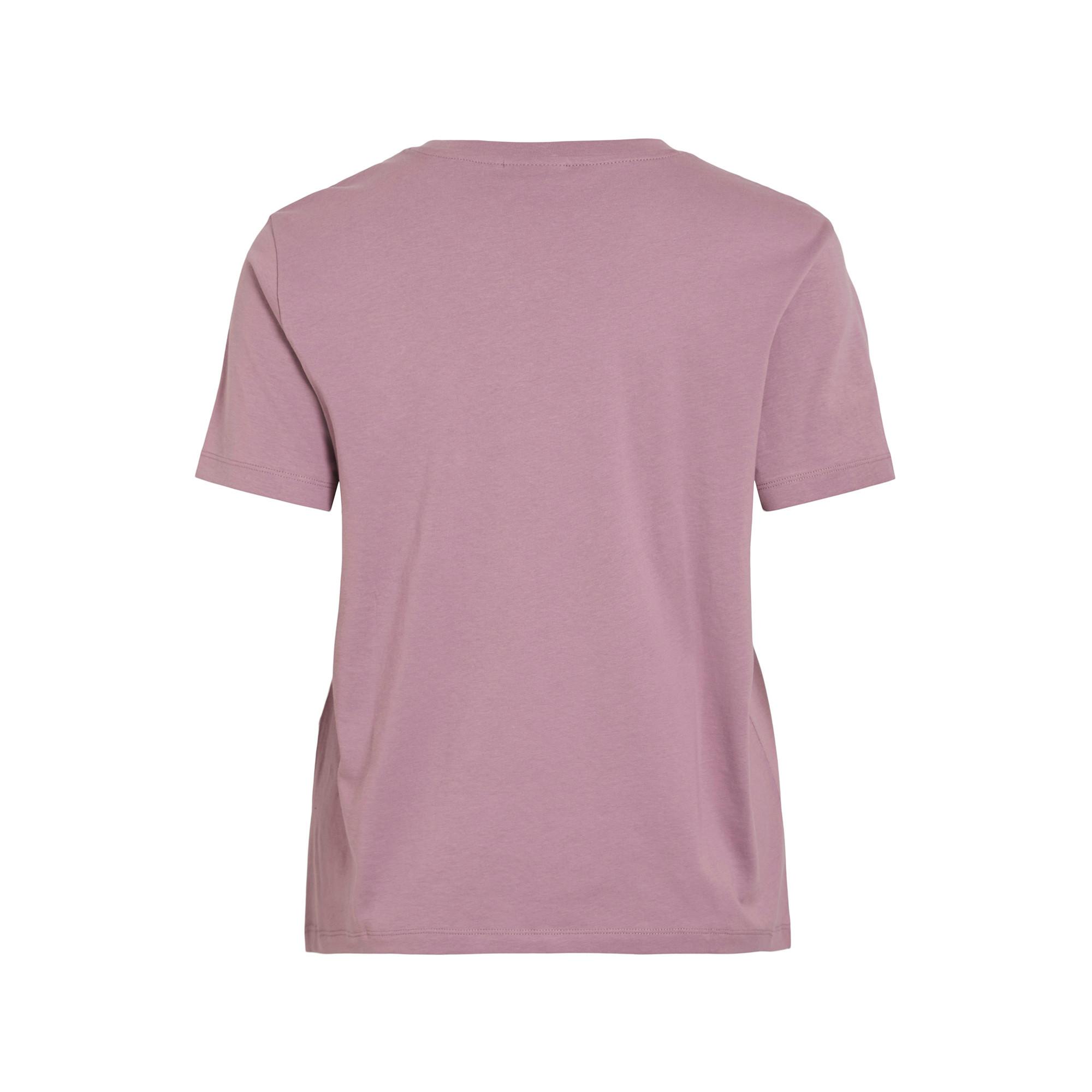 VILA T-shirt Stampa Viso Astratto  