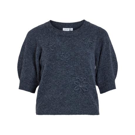 VILA Pullover à Appliqués Floraux  