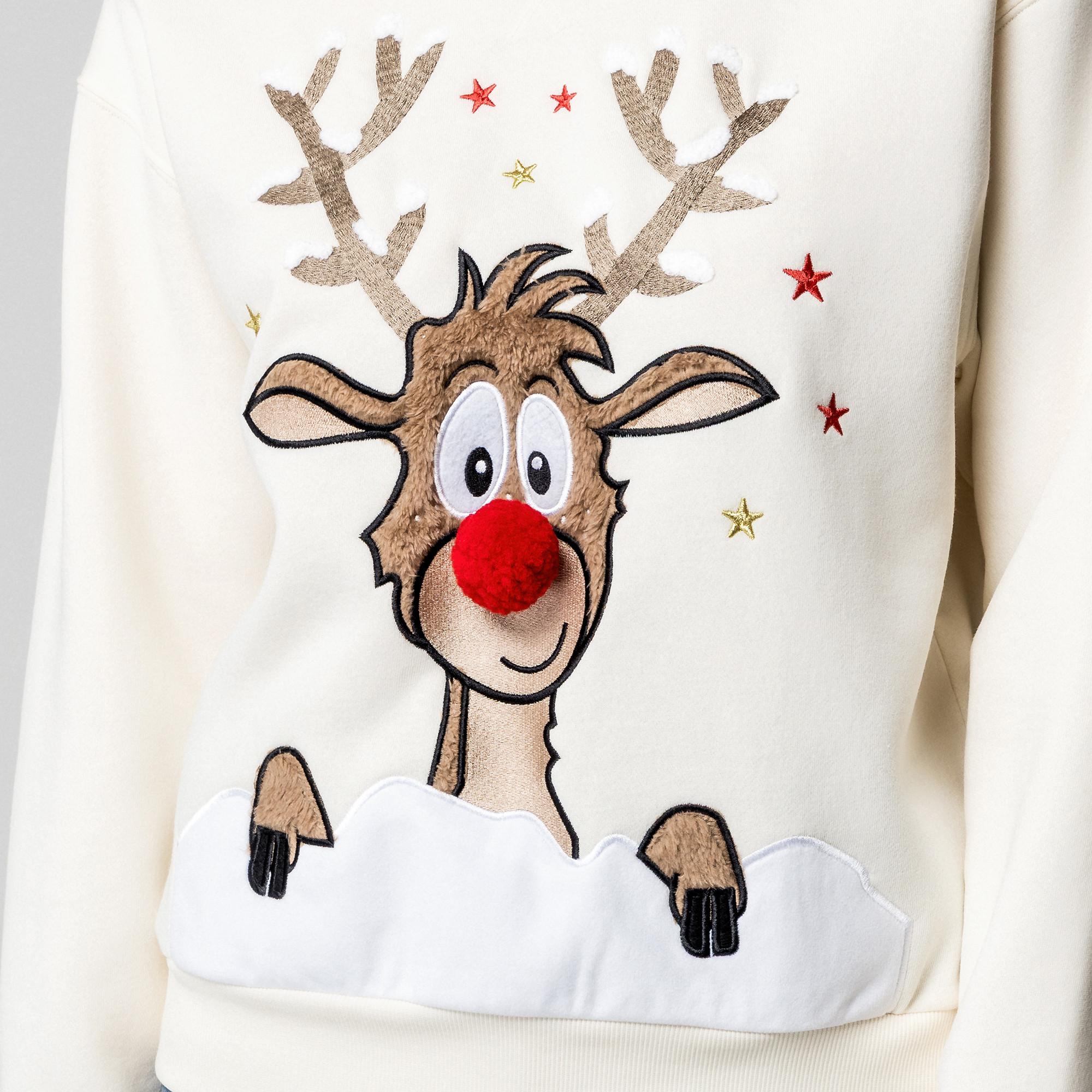 Manor Woman Sweatshirt mit Rentier-Motiv  