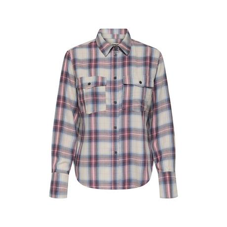 ONLY Karierte Langarmbluse  