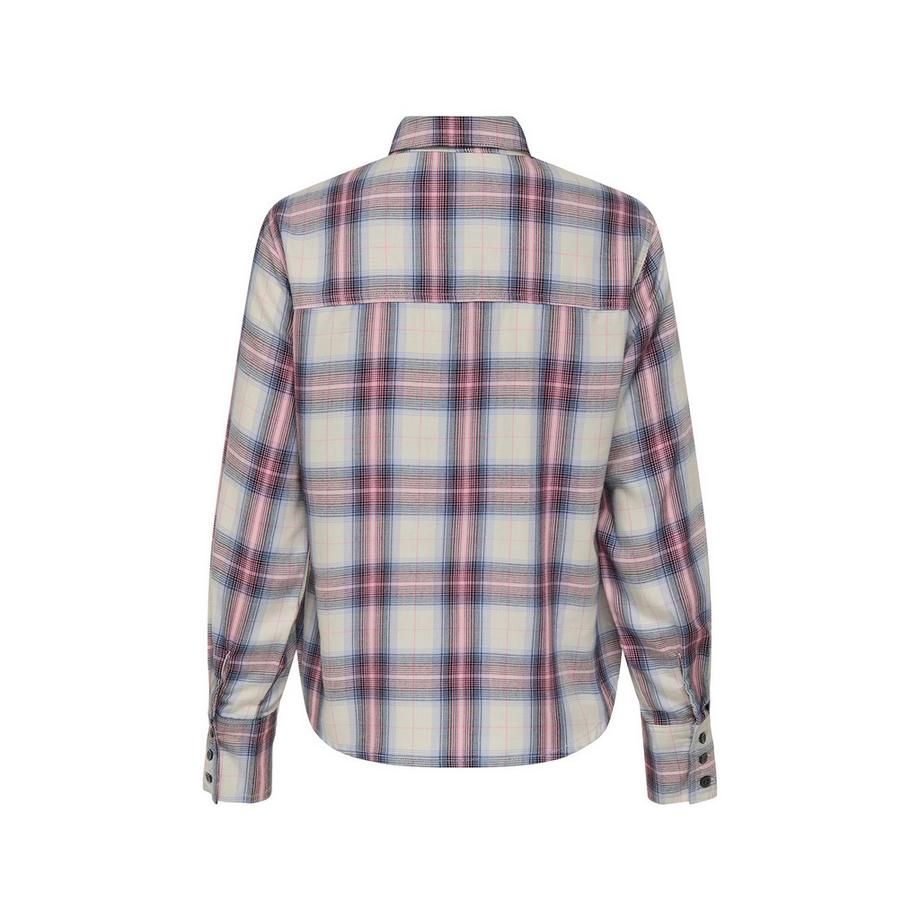 ONLY Karierte Langarmbluse  