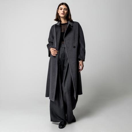 Marella Cappotto doppiopetto in lana castorino  