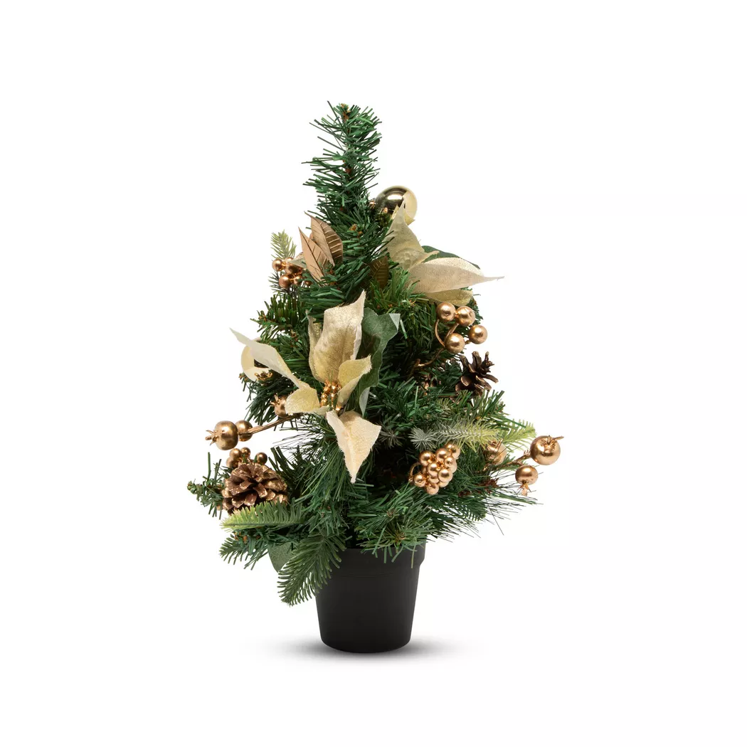 Manor - Dekoartikel Tannenbaum, 40cm, Goldfarben