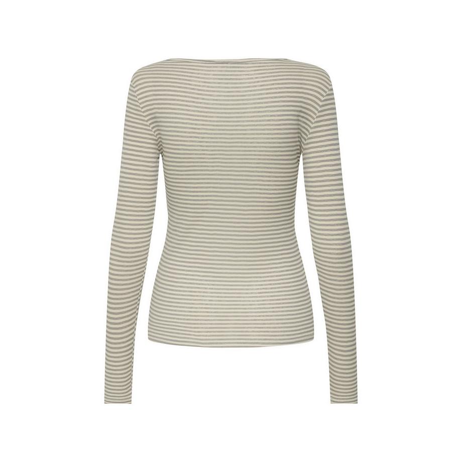 ONLY Top Maniche Lunghe Scollo a Barca  