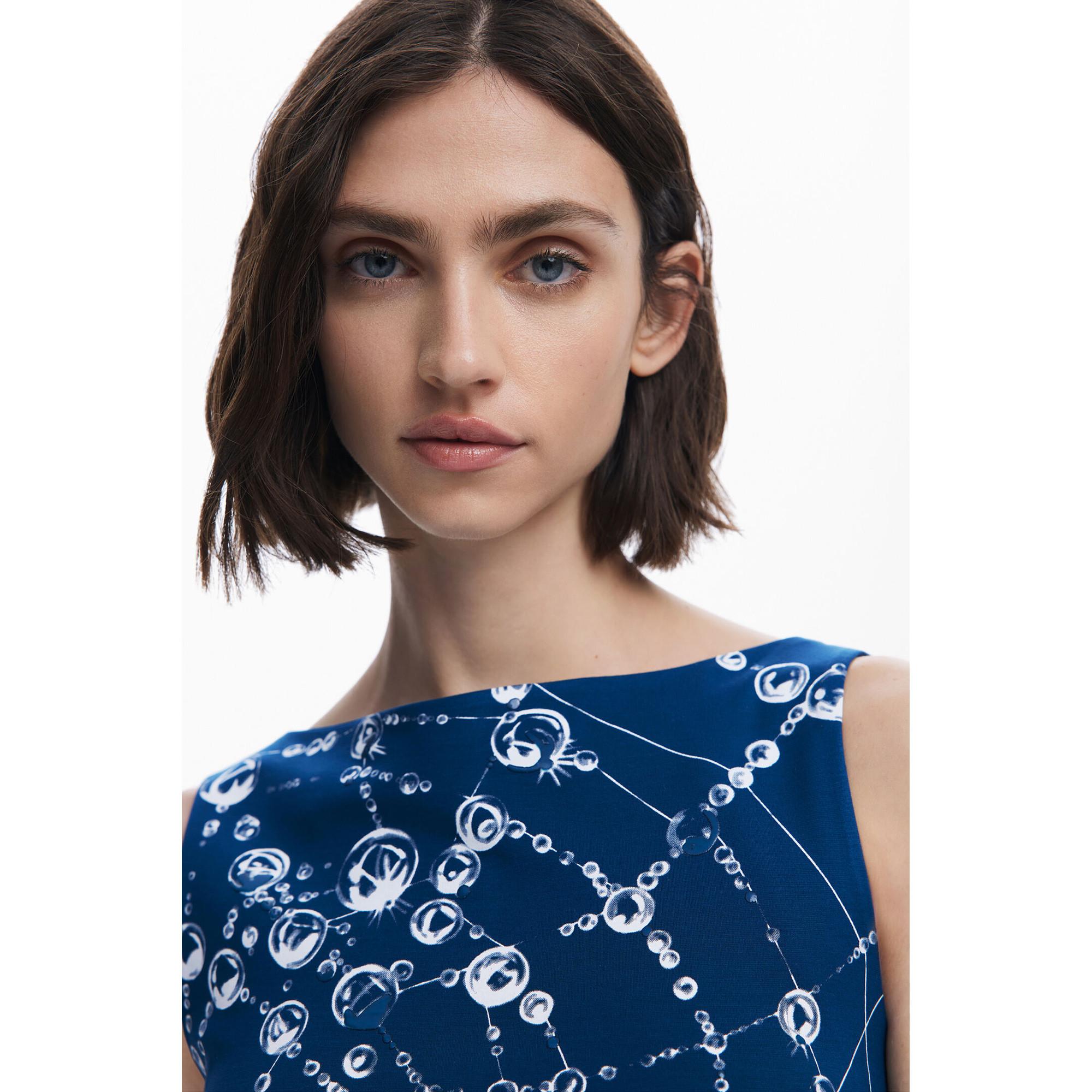 Desigual Ärmelloses bedrucktes T-Shirt  