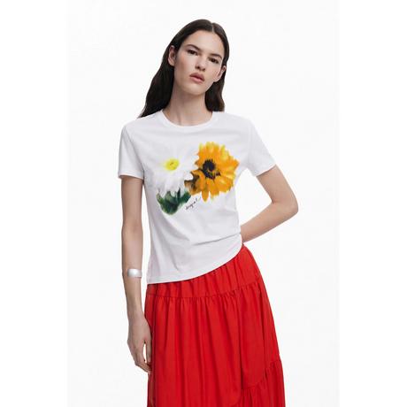 Desigual T-Shirt Blumenmuster  