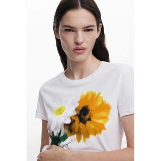 Desigual T-Shirt Blumenmuster  