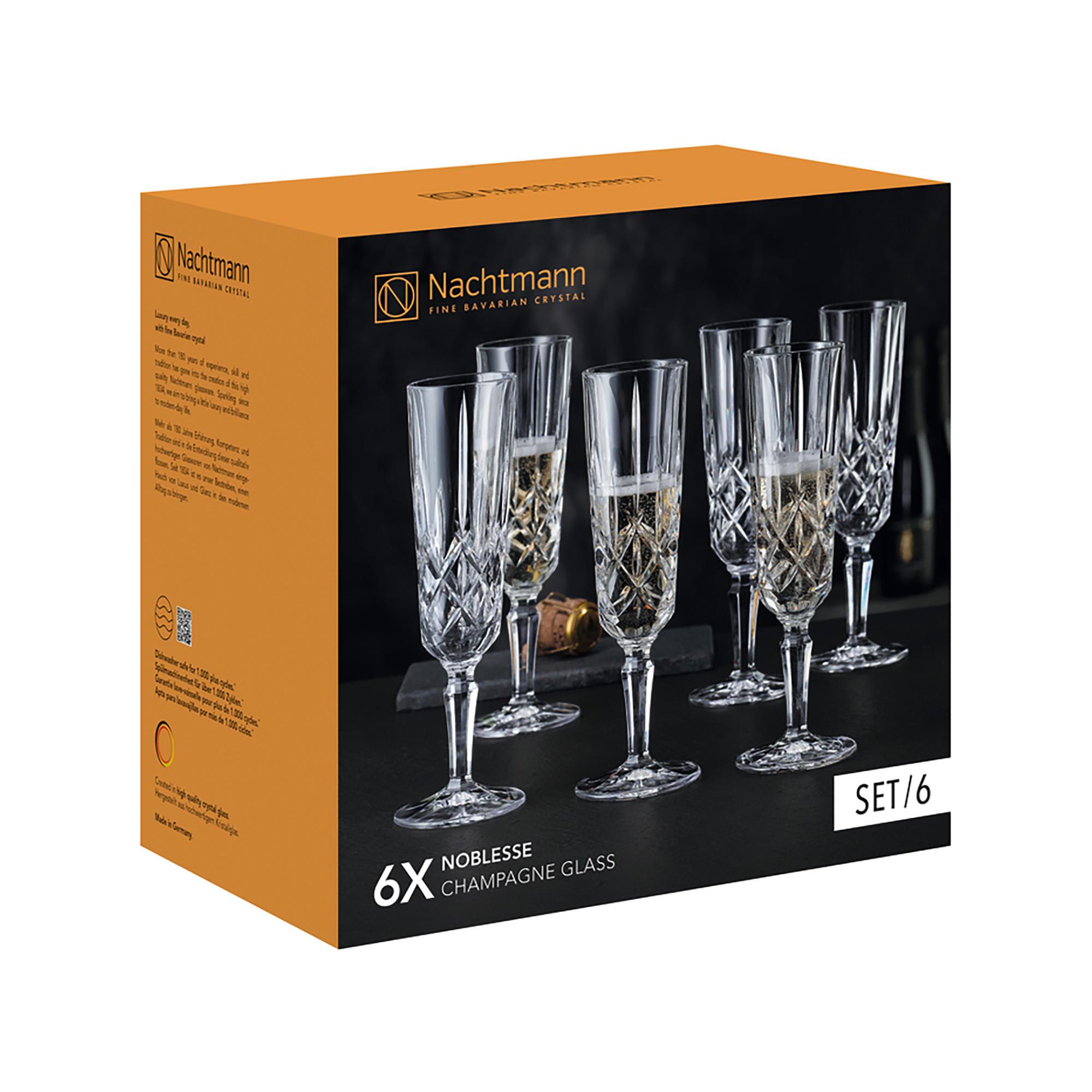 Nachtmann Champagnerglas, 6 Stück Noblesse 