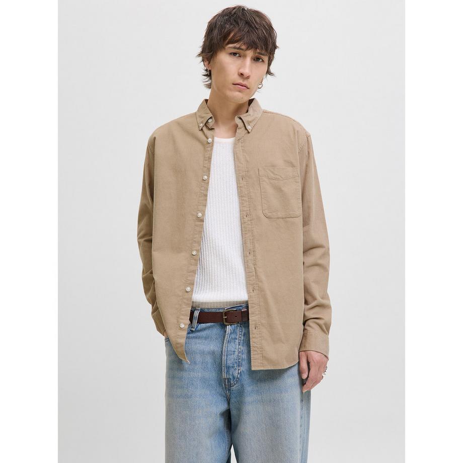 JACK & JONES Langarm Button Down Hemd  