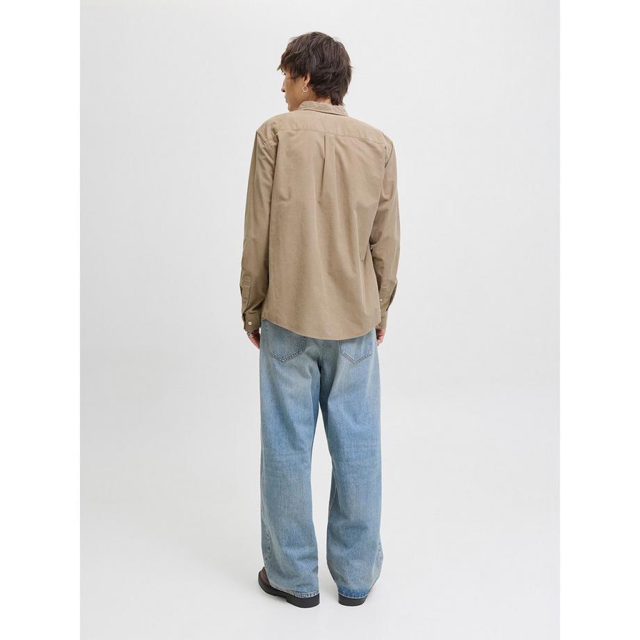 JACK & JONES Langarm Button Down Hemd  