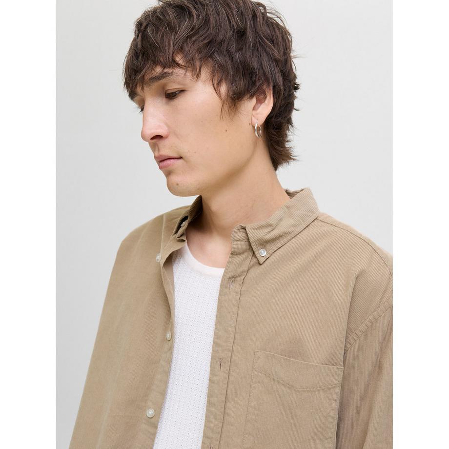 JACK & JONES Langarm Button Down Hemd  