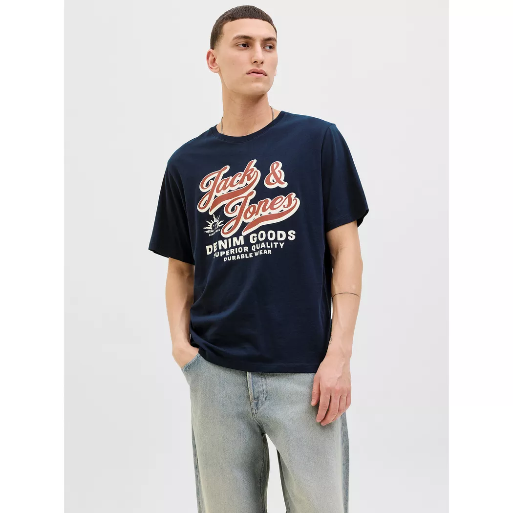 Jack & Jones - T-Shirt, für Herren, Dunkelblau, Größe L