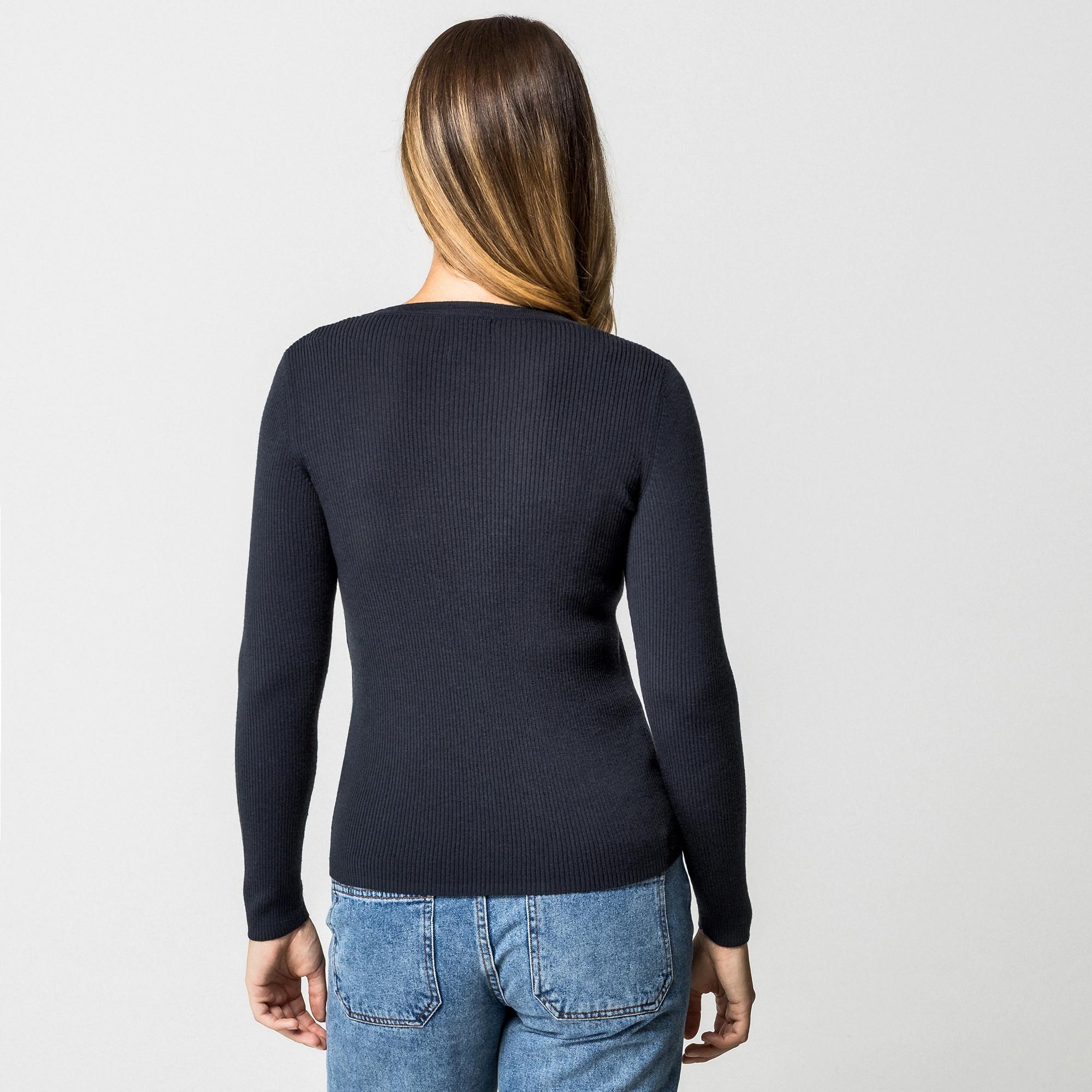 Manor Woman Cardigan Scollo a V Maglia Fine Lana Merino  