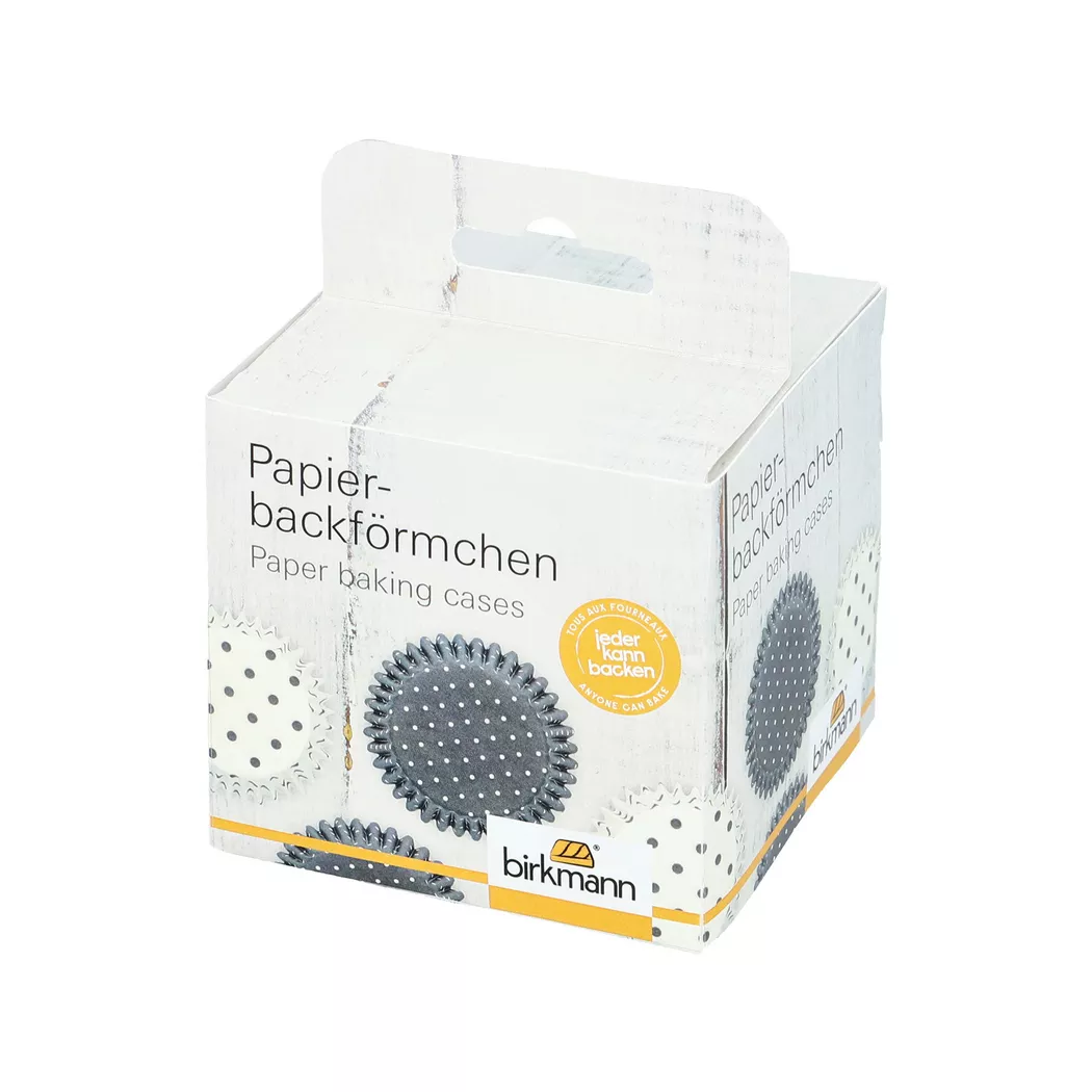 BIRKMANN - Cupcake-Förmchen, 100 Stück, 7cm, Grau