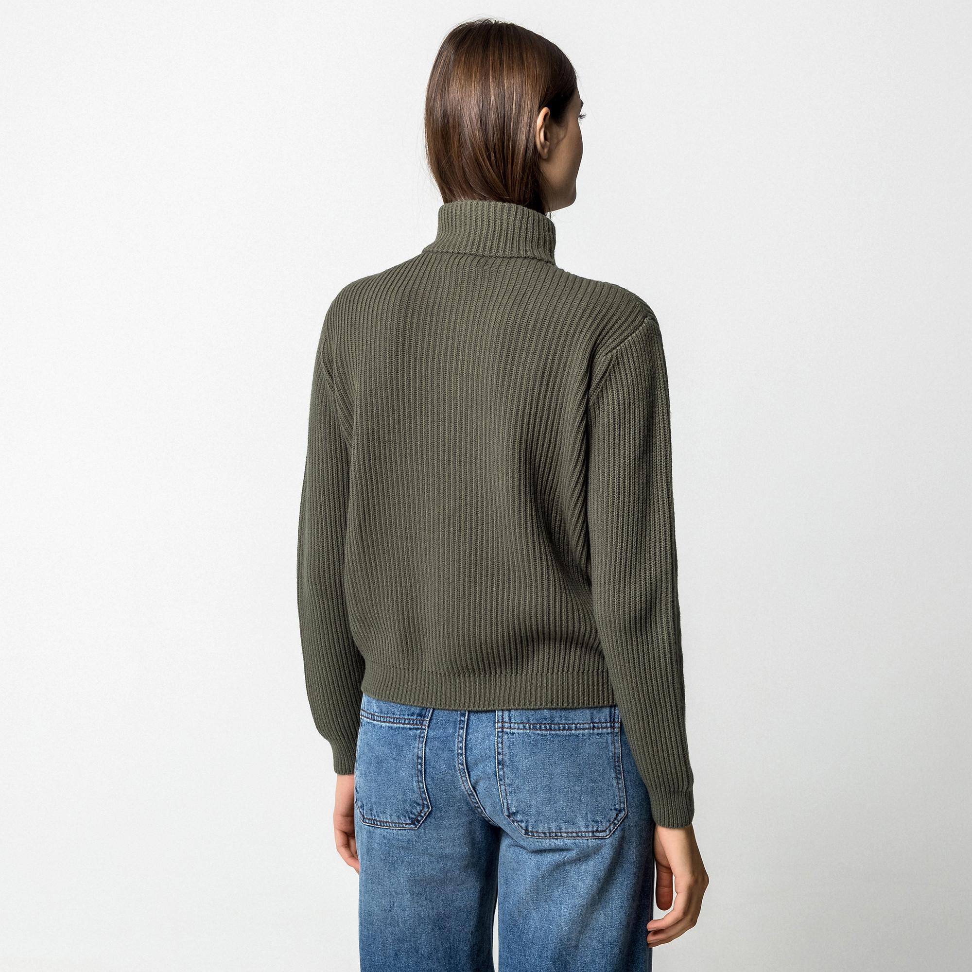 Manor Woman Gerippter Half Zip Pullover  