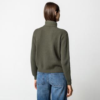 Manor Woman Gerippter Half Zip Pullover  