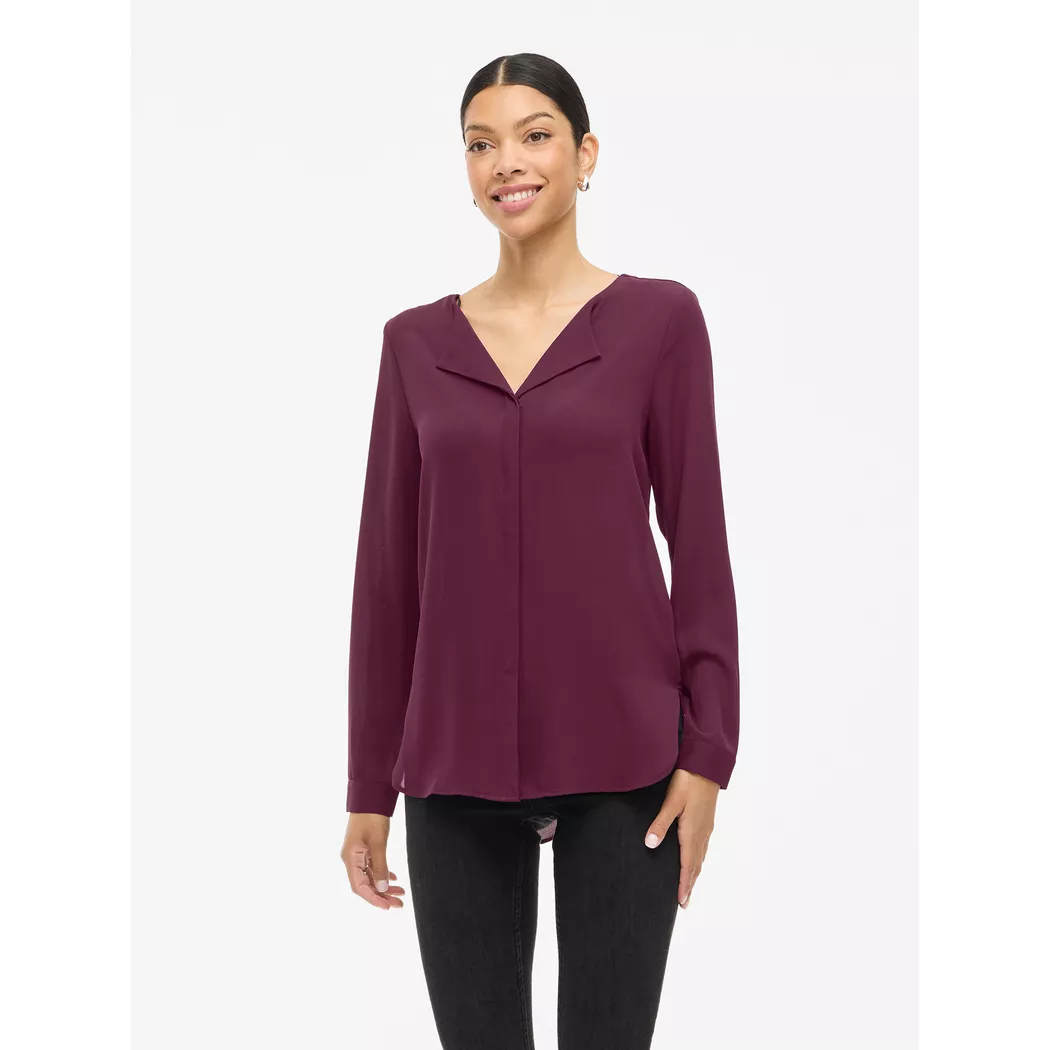 VILA - Bluse, für Damen, Bordeaux, Größe 36