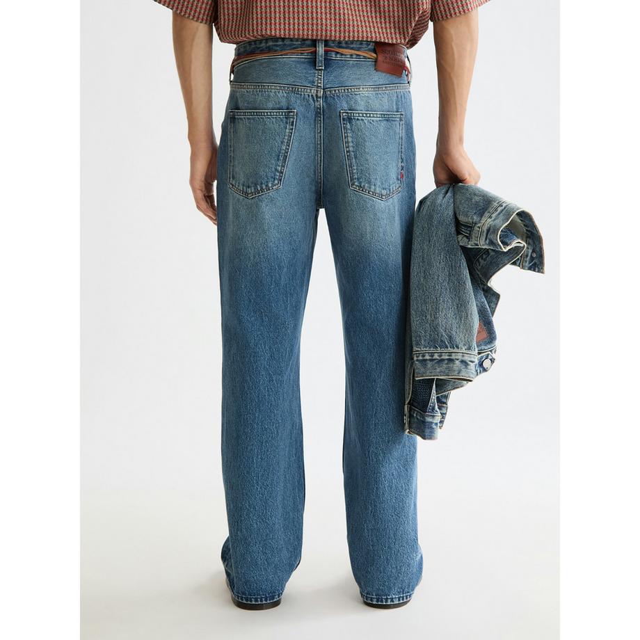 Scotch & Soda Relaxed Loose Fit Faded Jeans  