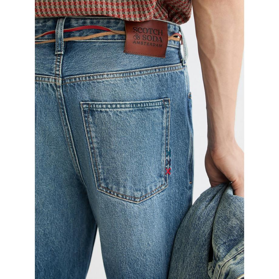 Scotch & Soda Relaxed Loose Fit Faded Jeans  