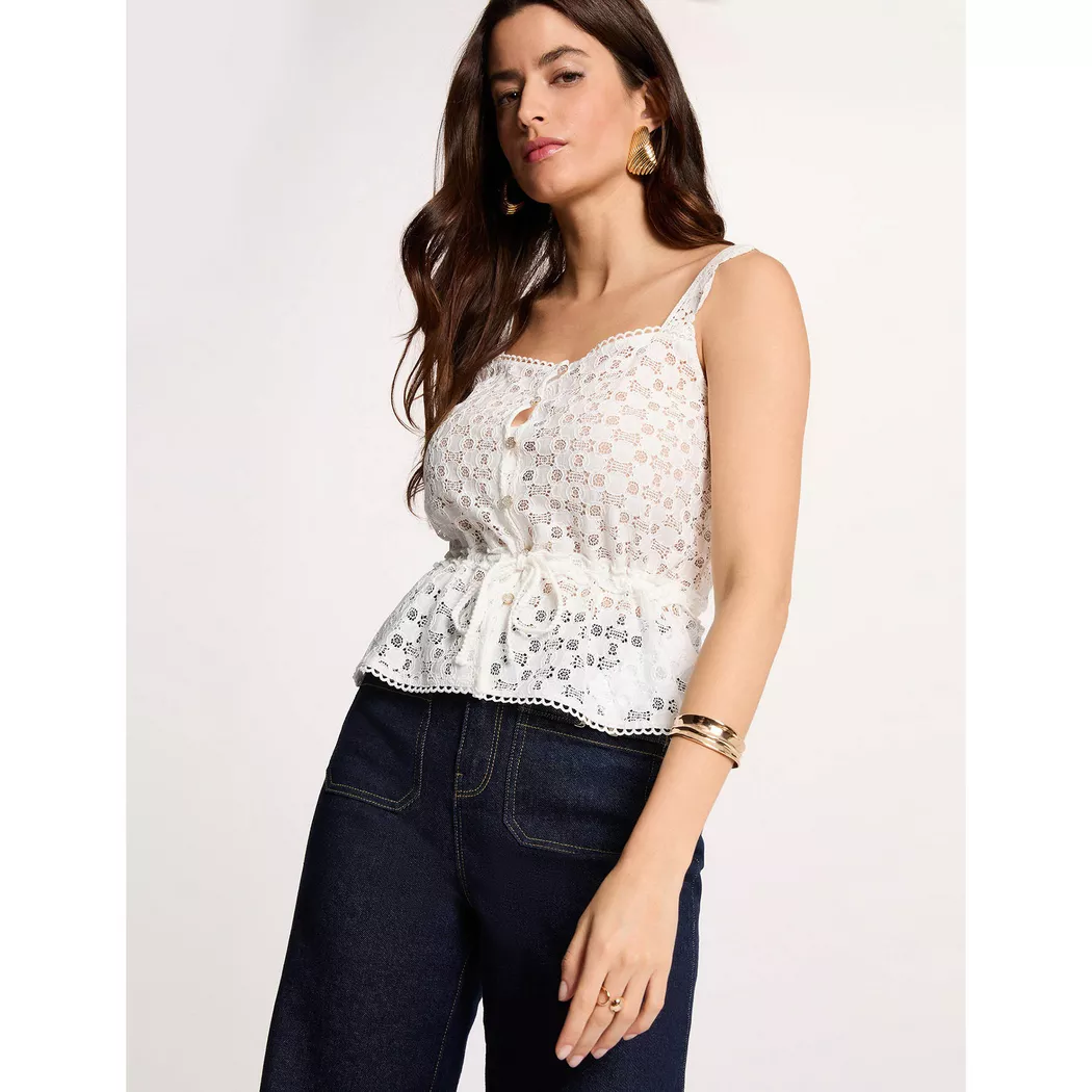 Morgan - Bluse, für Damen, Leinen, Größe M