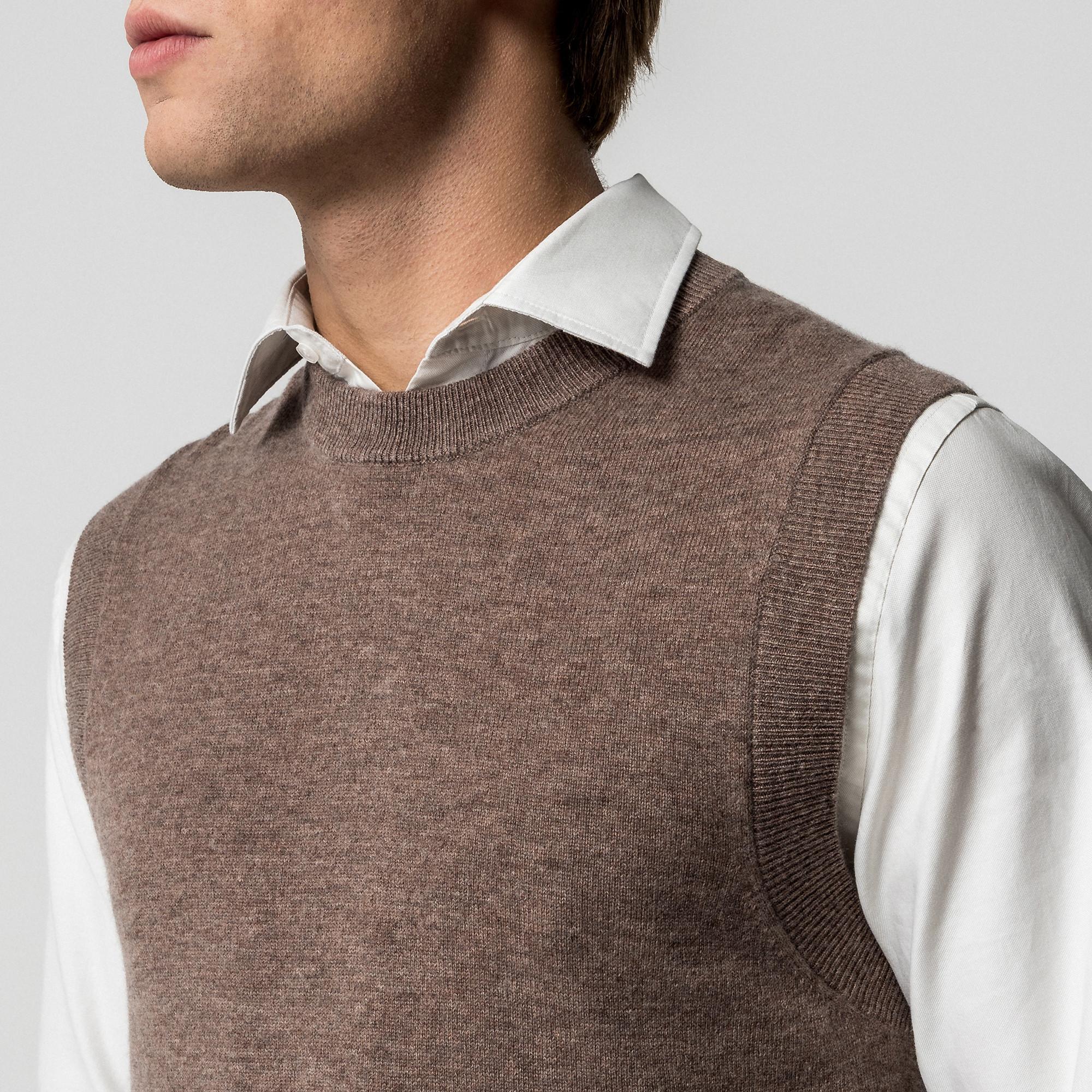 Manor Man Pullover Senza Maniche Girocollo  