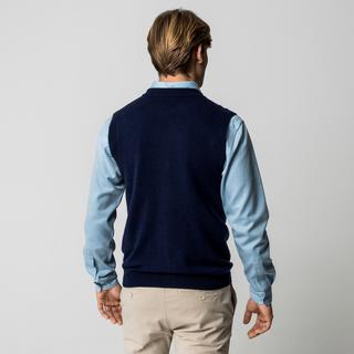 Manor Man Pull Sans Manches Col Rond  