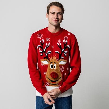 Manor Man Weihnachts Rentier Pullover  