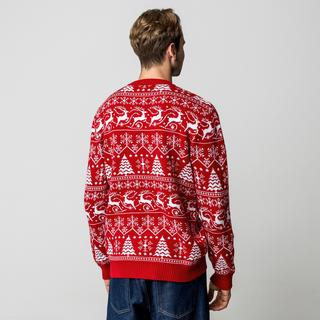 Manor Man Weihnachtsmuster Pullover  