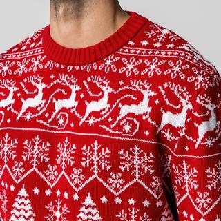 Manor Man Weihnachtsmuster Pullover  