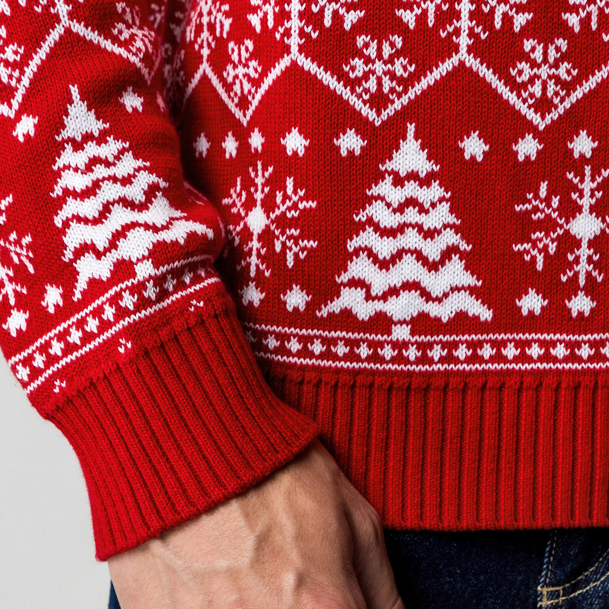 Manor Man Weihnachtsmuster Pullover  