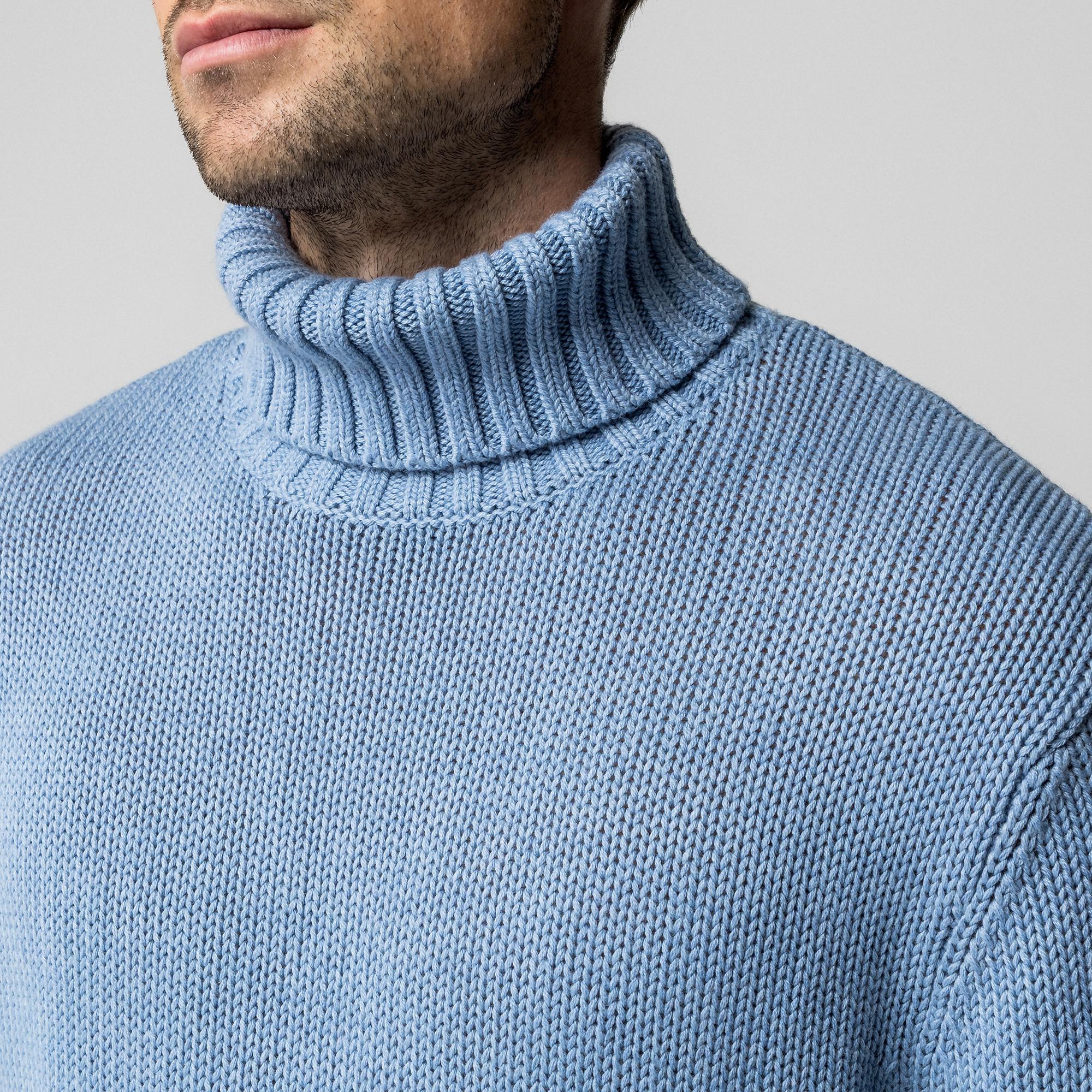 Manor Man Pull Col Roulé Maille Épaisse  