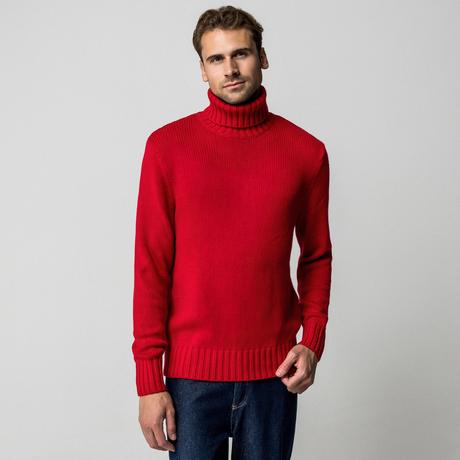 Manor Man Pullover Dolcevita Maglia Grossa  