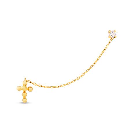 L' Atelier Gold 18 Karat by Manor Boucles clous or 18kt Ohrringe 