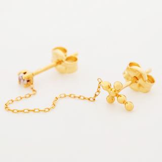 L' Atelier Gold 18 Karat by Manor Boucles clous or 18kt Ohrringe 